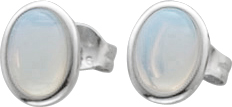 Ohrringe – Ohrstecker in Silber Sterlingsilber 925/- mit echtem Mondstein