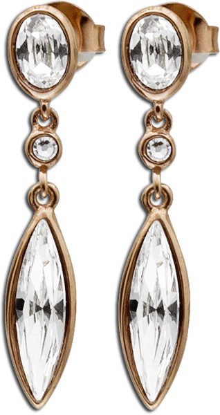 Ohrringe – Ohrstecker aus Silber Sterlingsilber rosevergoldet mit Zirkonia