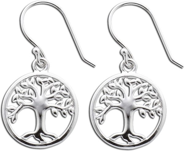 Ohrringe – Ohrhänger Lebensbaum Silber Sterlingsilber rhodiniert