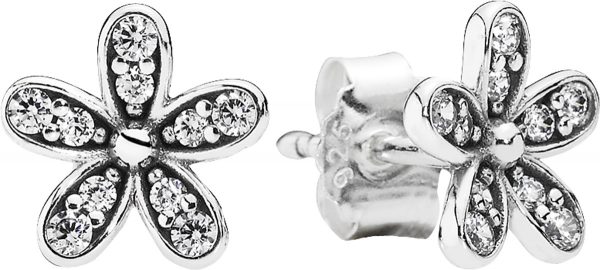 Ohrringe – PANDORA Ohrstecker 290570CZ Glanzvolles Gänseblümchen Silber Sterlingsilber Zirkonia