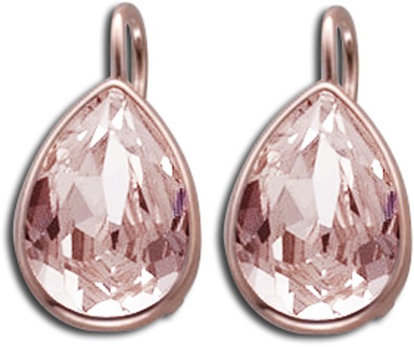Ohrringe – Ohrhänger 925er Sterling Silber rosévergoldet Swarovski Elements