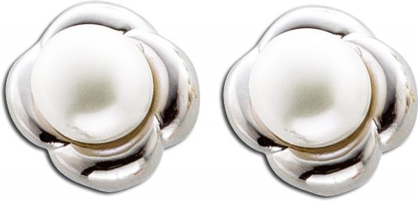 Ohrringe Sterling Silber 925 mit 2 Süsswasserzuchtperlen