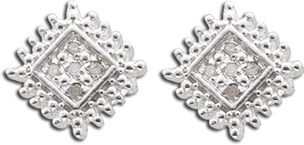 Ohrringe – Ohrstecker Sterling Silber 925 mit Diamanten