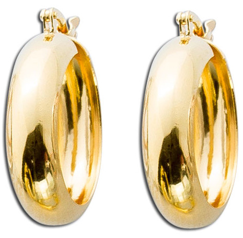 Ohrringe – Creolen Sterling Silber 925 gelb vergoldet