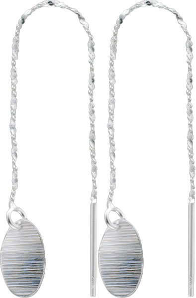 Ohrringe – Ohrhänger zum Durchziehen, beweglich aus echtem Silber Sterlingsilber 925/- Zum Schnäppchenpreis aus den Hause Abramowicz, Deutschlands größtem Schmuckhändler aus Stuttgart