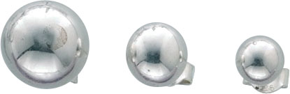 Ohrringe – Ohrsteckerset 3-teilig aus echtem Silber Sterlingsilber 925/-, halbmassiv in Kugelform. Dauerniedrigpreisgarantie von Abramowicz, den Juwelier Ihres Vertrauens aus Stuttgart